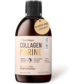 Marine 500ml - Premium 11000mg Collagen Marine per dose I Hyaluronic Acid, Biotin, Vitamin C, D I Hair, Skin and Nails I Sugar Free I 20-Day-Supply