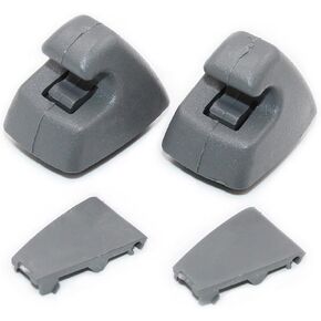 2PCS Sun Visor Support Clip for 2007-2013 Chevy Silverado Tahoe GMC Sierra Yukon #15882854 Gray