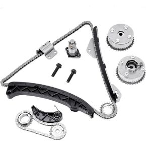 13070-0T010 Engine Timing Chain Kit Guide Tensioner Phaser Sprocket Compatible with 2009-2015 Toyota Prius Corolla Matrix Scion Replace # 916-944, 13540-37010, 13507-28010, 917-256