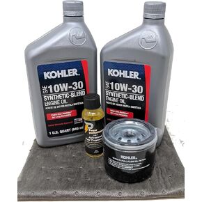 Kohler Genuine 12 050 01-S Oil Change Kit w/Oil pad 10W-30 Oil and Fuel Treatment