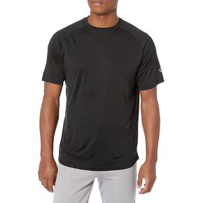 Rawlings Mens Crew Neck Short Sleeve T-Shirt Black M, Black, Adult Medium