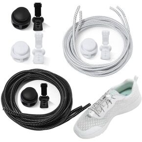 No Tie Shoe Laces for Adults And Kids, Elastic Shoe Laces for Sneakers No Tie Shoelaces, Lock Shoe Laces Tieless