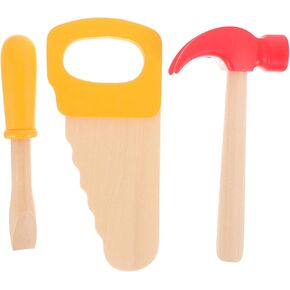1 Set of Wooden Hammer Toy, Simulation Tool Toys, Simulation Hammers Maintenance Tools, for School Educational Play Games Birthday Party Decoration Supplies