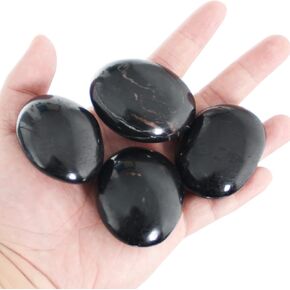 Orientrea Amazonite Stone-4 Pcs Amazonite Palm Stone Pocket Energy Stone, Smooth Amazonite Healing Crystal and Worry Stones