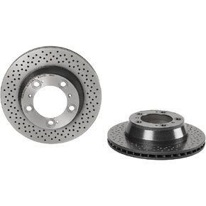 Brembo 09.6665.11 UV Coated vented drilled Rear Brake Rotor PORSCHE OE# 99635240104
