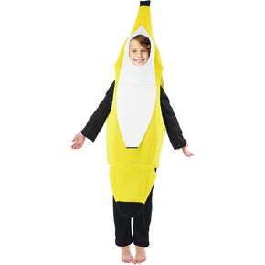 GALLETY Banana Costume Kids - Child Unisex Halloween Costumes - Tropical Fruit Banana Costume for Dress Up Party