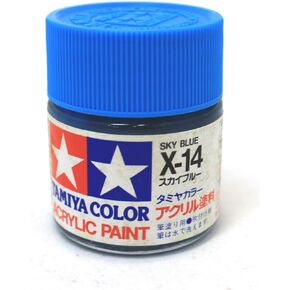 Tamiya USA TAM81014 Acrylic X14 Gloss Sky Blue 0.7 Fl Oz (Pack of 1)