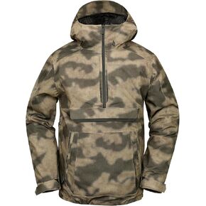 Volcom Men's Brighton Pullover Anarok Hooded Snowboard Jacket