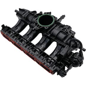 Engine Intake Manifold Assembly with Gaskets, Solenoid Valve & Sensor Compatible for VW Jetta Passat GTI CC Tiguan Beetle EOS Audi A3 TT Q3 CCTA/CBFA L4 2.0L, Replaces# 06J133201AD, 06J133201BD
