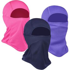 3 Pieces Balaclava Ski Mask -Winter Full Face Mask for Men Women Windproof Weather Outdoors Cover for Men Women Boys Girls
