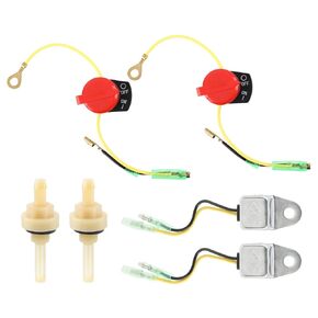 MOTOALL On Off Switch Engine Kill Switch for Honda and Clones GX160 GX390 GX200 GX270 GX340 GX120 for Predator 212 420 301 196 cc for Baja Coleman Champion with Low Oil Sensor