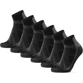 DANISH ENDURANCE Cycling Socks, Low-Cut, Breathable for Men & Women, 3-Pack