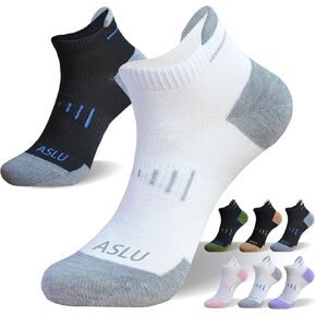 Athletic Breathable Socks, 6/12 Pairs Cushioned men women Ankle Socks Seamless size 10-13