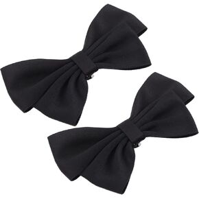 1 Pair Bowknot Shoe Clips,Satin Bow Shoe Clips Clip on Detachable Shoe Buckles Shoe Jewelry for Women Heels Flats Pumps,Decorative Shoe Clips