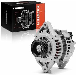A-Premium Alternator Compatible with Nissan Sentra 1997-1999, 200SX 1997-1998, 1.6L, 12V 80A 6-Groove Pulley Clockwise, Replace# 231003M200, 231004M510