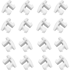 16 Pcs Blinds Bottom Rail Cord Cover Button Horizontal Blinds Plastic Bottom Rail Plugs Blinds Lower Rod Tail Plugs Window Blind Repair Parts Suitable for Most Blinds Bottom Rail