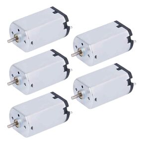 5Pcs DC 3-6V Motor Electric Motor F180 Motor Hobby Motor Micro Mini Motors for RC Boat DIY Airplane Car, Science Experiments
