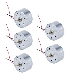 10Pcs DC Motor 1.5V-6V Electric Motor 300 Motor Hobby Motor Micro Mini Motors for Fan, RC Boat DIY Airplane Car, Science Experiments