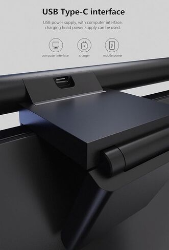 شريط إضاءة لشاشة الكمبيوتر المحمول، مصابيح USB للكمبيوتر مع مفتاح تعتيم باللمس، ضوء LED للقراءة الإلكترونية مضاد للتوهج للمكتب/المنزل، درجة اللون/السطوع/ضبط درجة حرارة اللون in Saudi Arabia