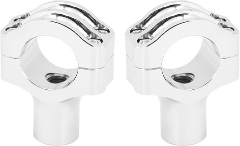 Motorcycle 1.25" Handlebar Riser Clamp Fit For Harley Softail Sportster XL Dyna Touring Road King (Black) in Saudi Arabia