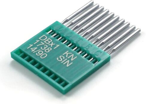 Blooy - DBX1 Standard Needles for Industrial Lockstitch Sewing Machines DB*1,16x257, 1738A (Pack of 100 PCS) (Size 14/90) in Saudi Arabia