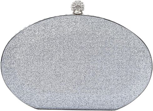 Evening Bags For Women Pleated Glitter Rhinestone Brooch Clutch Purse With Detachable Chain Strap in Saudi Arabia