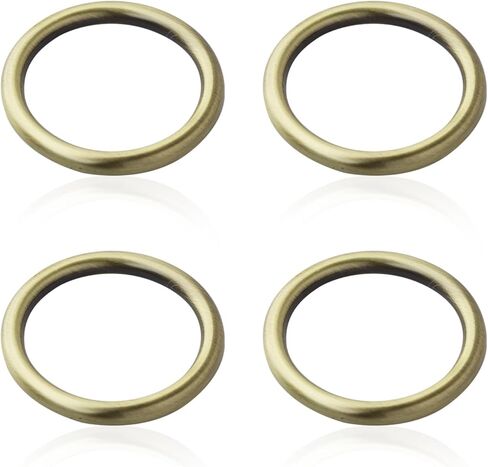 Foycow 4pcs O-Ring Circle Loop Buckle for Purse Bag Brass 1.25inch in Saudi Arabia