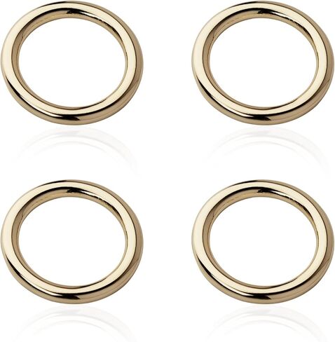 Foycow 4pcs O-Ring Circle Loop Buckle for Purse Bag Brass 1.25inch in Saudi Arabia