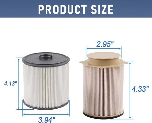 6.7 Cummins Fuel Filter Water Separator Set Compatible with 2019 2020 2021 2022 Ram 2500 3500 4500 5500 Diesel Turbo Engines, Replace 68157291AA 68436631AA in Saudi Arabia