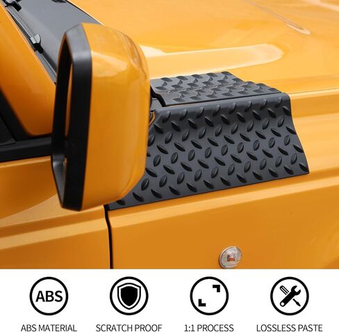 RT-TCZ for Bronco Body Armor Hood Protector Compatible with Ford Bronco 2021 2022 2023 Black Exterior Accessories 4pcs (Not for Sport) in Saudi Arabia