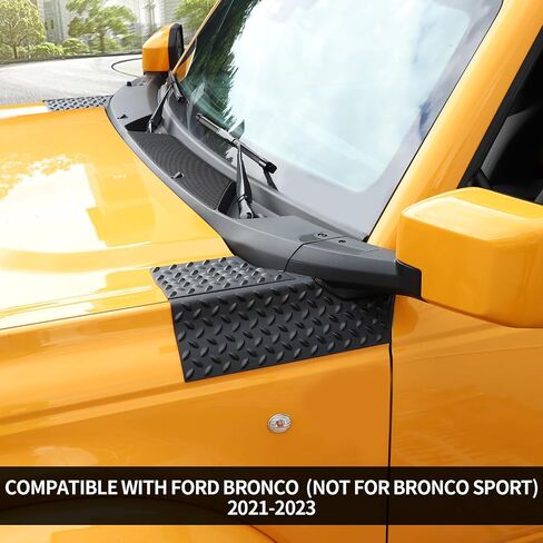 RT-TCZ for Bronco Body Armor Hood Protector Compatible with Ford Bronco 2021 2022 2023 Black Exterior Accessories 4pcs (Not for Sport) in Saudi Arabia