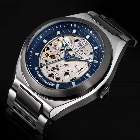 ساعة مازيراتي للرجال Triconic R8823139003 فضية اللون من الستانلس ستيل، ساعة يد ويند عصرية in Kuwait