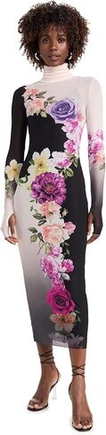 AFRM Women's Shailene Turtleneck Long Sleeve Midi Dress in Saudi Arabia
