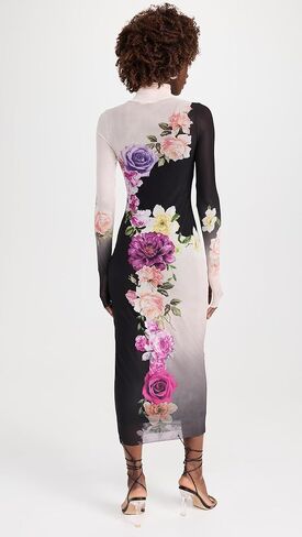 AFRM Women's Shailene Turtleneck Long Sleeve Midi Dress in Saudi Arabia