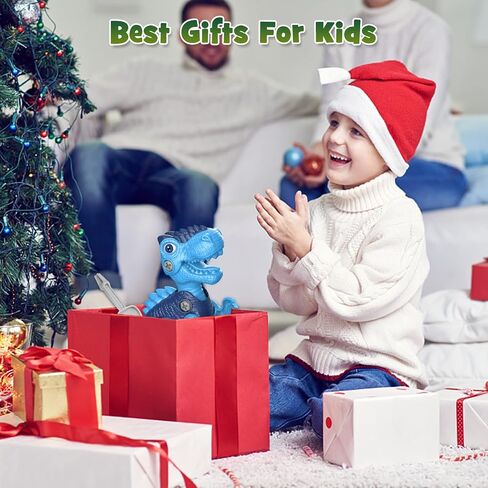 Laradola Dinosaur Toys for 3 4 5 6 7 8 Year Old Boys, Take Apart Dinosaur Toys for Kids 3-5 5-7 STEM Construction Building Kids Toys with Electric Drill, Dinosaur Toy Party Birthday Gifts Boys Girls in Saudi Arabia
