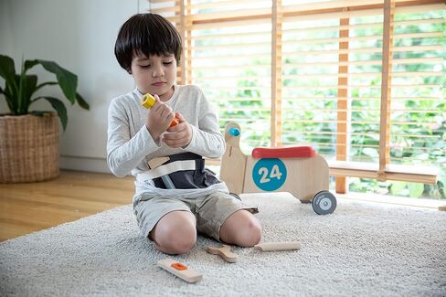 حزام أدوات اللعب التظاهري من بلان تويز ومجموعة أدوات خشبية (3485) | مصنوعة بشكل مستدام من الخشب المطاطي والدهانات والأصباغ غير السامة in Kuwait