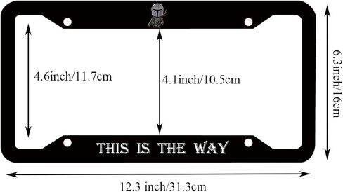 2PCS License Plate Frame for Car Plate Car Decorative with Screw Caps Cover Set in Saudi Arabia