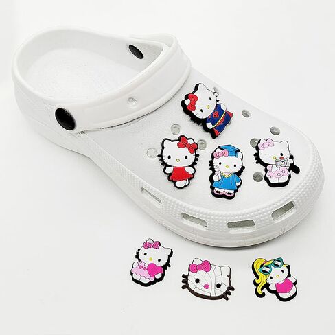 7/8/9/12/28Pcs Cartoon Animal Shoes Charms for Shoe Decoration Accessories-Waterproof PVC Material,DIY Shoes Decoration in Saudi Arabia