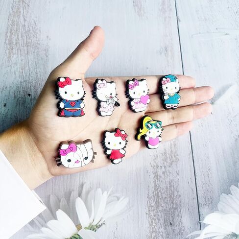 7/8/9/12/28Pcs Cartoon Animal Shoes Charms for Shoe Decoration Accessories-Waterproof PVC Material,DIY Shoes Decoration in Saudi Arabia