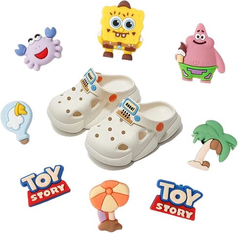 7/8/9/12/28Pcs Cartoon Animal Shoes Charms for Shoe Decoration Accessories-Waterproof PVC Material,DIY Shoes Decoration in Saudi Arabia