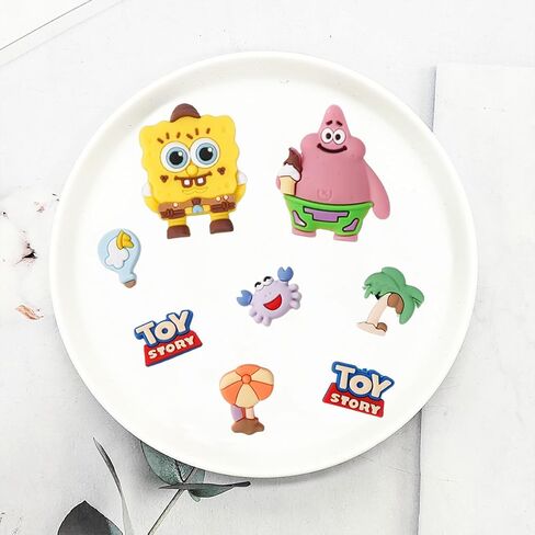 7/8/9/12/28Pcs Cartoon Animal Shoes Charms for Shoe Decoration Accessories-Waterproof PVC Material,DIY Shoes Decoration in Saudi Arabia