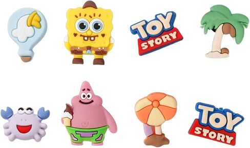 7/8/9/12/28Pcs Cartoon Animal Shoes Charms for Shoe Decoration Accessories-Waterproof PVC Material,DIY Shoes Decoration in Saudi Arabia