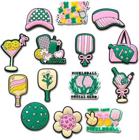 Pickleball Shoe Charms Decoration for Adult, Sports Ball Croc Pins for Shoes Clog Sandals in Saudi Arabia