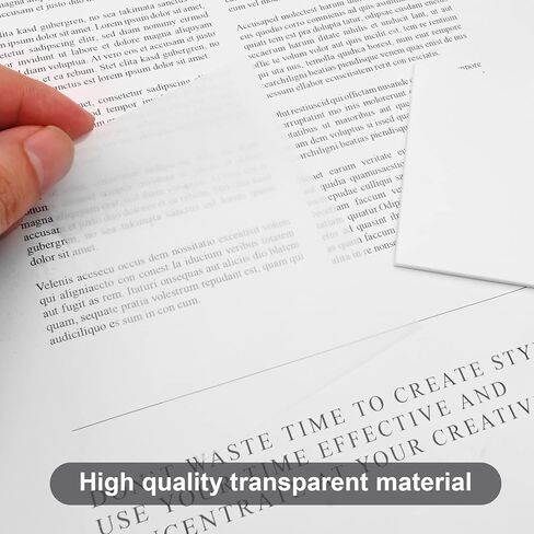 400 PCS Transparent Sticky Tabs, Index Tabs and Clear Sticky Notes Book Tabs, Writable and Pasteable Note for School, Office(Transparent+10 Colour) in Kuwait