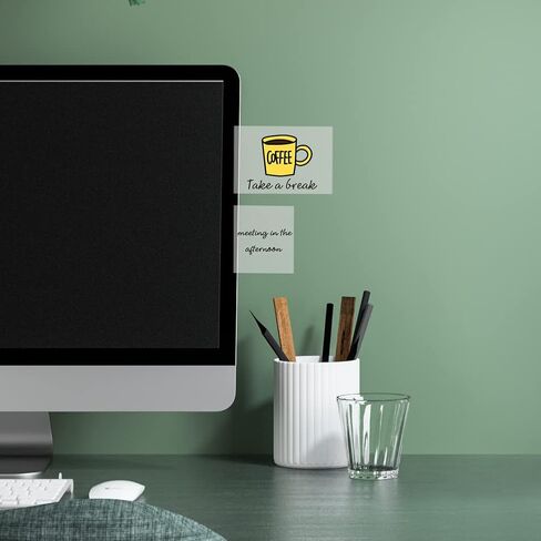 400 PCS Transparent Sticky Tabs, Index Tabs and Clear Sticky Notes Book Tabs, Writable and Pasteable Note for School, Office(Transparent+10 Colour) in Kuwait