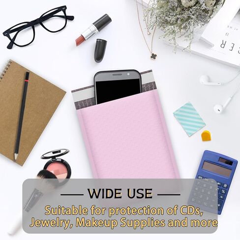 50 حزمة من رسائل البريد الفقاعية - مغلفات شحن مقاس 6 × 9 بوصة - أكياس تغليف مقاومة للماء وأظرف مبطنة للأعمال الصغيرة والمجوهرات ومستلزمات المكياج - ختم ذاتي غير شفاف (أزرق مخضر، 6 × 9 بوصة (#0)) in Kuwait