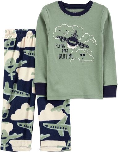 Carter's Boys' 2 Pc Fleece 347g178 (4T, Flying on Green) in Saudi Arabia