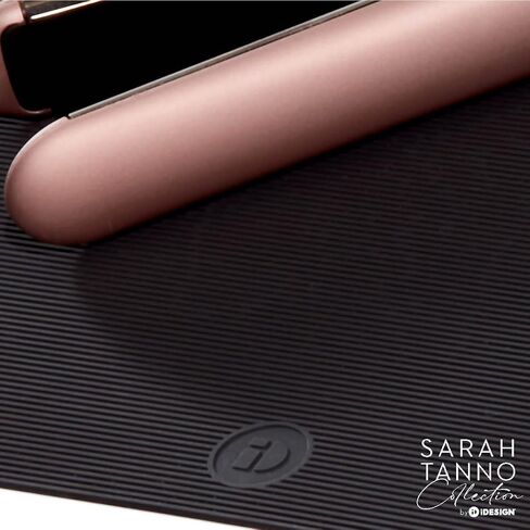 iDesign The Sarah Tanno Collection Heat-Resistant Silicone Mat for Cosmetic Drawer Organizers, Black in Saudi Arabia