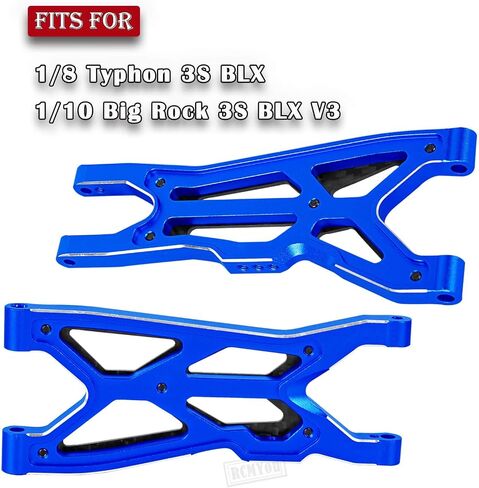 RC Suspension Arms A Arms Upgrades Part for 1/8 Typhon 3S BLX,1/10 Big Rock 3S BLX V3,Aluminum Front Rear Suspension A-Arms Hops up,Pink in Saudi Arabia