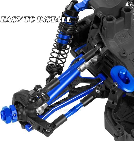 RC Suspension Arms A Arms Upgrades Part for 1/8 Typhon 3S BLX,1/10 Big Rock 3S BLX V3,Aluminum Front Rear Suspension A-Arms Hops up,Pink in Saudi Arabia